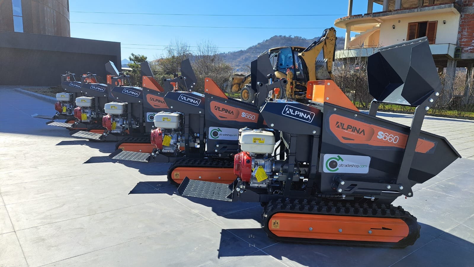 Macchina Alpina in cantiere